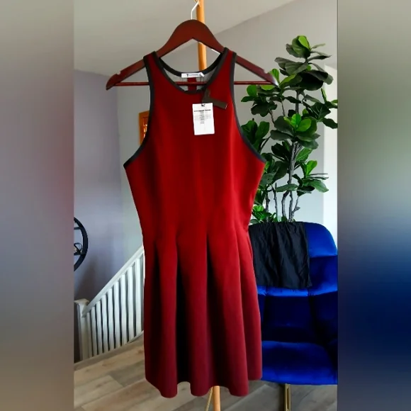 NWT T by Alexander Wang Pleated Mini Dress Size S - Picture 3 of 7